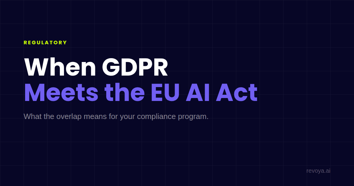 When GDPR Meets the EU AI Act: What the Overlap Means for Your Compliance Program